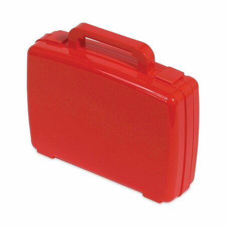 DEFLECTO Little Artist Antimicrobial Storage Case, Red 39506RED